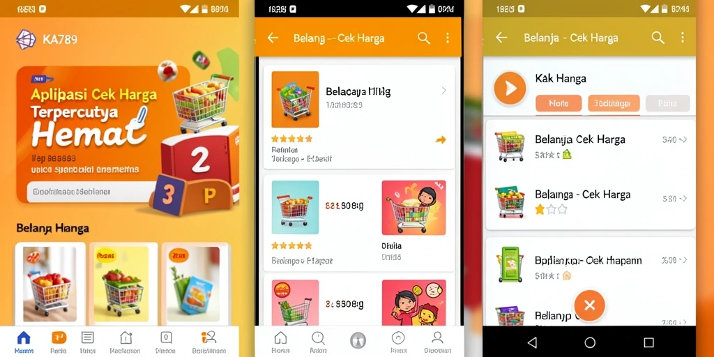 Tampilan utama KA789 menunjukkan fungsi Cek Harga yang mudah digunakan.